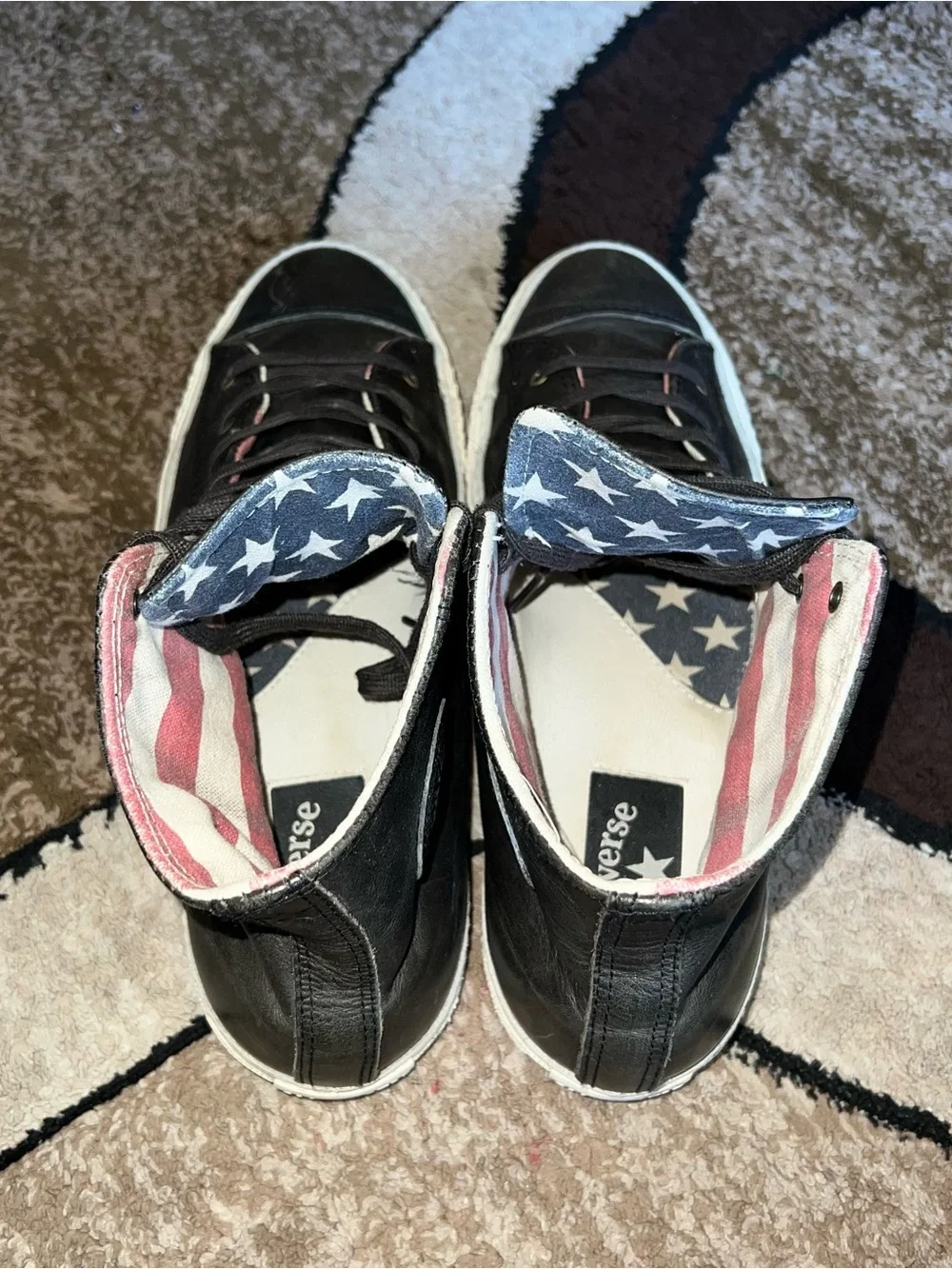Men’s Vintage Converse Chuck Taylor All Star  "American Flag" Size M 9.5 W 11.5 - Picture 5 of 8